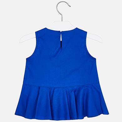 Ruffled front blouse for girl